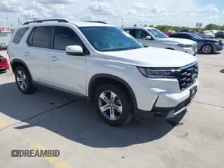 ✅ 2023 Honda Pilot EX-L • VIN: 5FNYG1H48PB058686 • Lot: 42971207. Listed on IAAI with 16,748 mi. Free auction sales archive from the USA and detailed vehicle history report at DreamBid. Image 1.