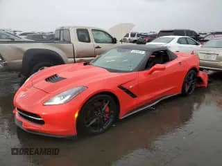 2015 Chevrolet Corvette Z51 3LT z VIN 1G1YL3D72F5102410, wystawiony jako Copart lot #43534675 z przebiegiem 48 039 mil mil oraz Szkoda całkowita • Salvage title. Historia ofert i sprzedaży dostępna na DreamBid. Obrazek 1.