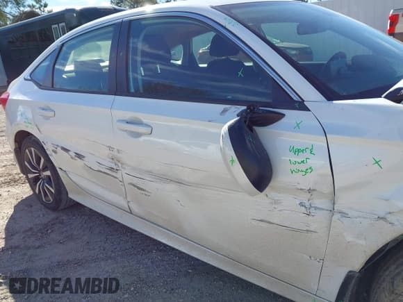 ✅ 2022 Honda Civic EX • VIN: JHMFE1F7XNX002986 • Lot: 41705193. Listed on IAAI with 61,718 mi. Free auction sales archive from the USA and detailed vehicle history report at DreamBid. Image 6.