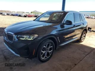 ✅ 2022 BMW X3 sDrive30i • VIN: WBX47DP07NN177863 • Lot: 81956195. Listed on Copart with 29,950 mi. Free auction sales archive from the USA and detailed vehicle history report at DreamBid. Image 1.