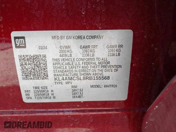 ✅ 2024 Buick Encore GX Preferred • VIN: KL4AMCSL8RB155568 • Лот: 41231783. Опубликован ранее на IAAI с пробегом 10 945 миль. Бесплатный доступ к архиву аукционных продаж из США и подробный отчёт об истории автомобиля на DreamBid. Изображение 9.