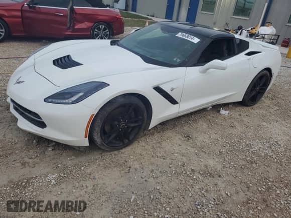 2014 Chevrolet Corvette Z51 3LT z VIN 1G1YM2D73E5105712, wystawiony jako Copart lot #79658014 z przebiegiem 19 347 mil mil oraz Szkoda całkowita • Salvage title. Historia ofert i sprzedaży dostępna na DreamBid. Obrazek 1.