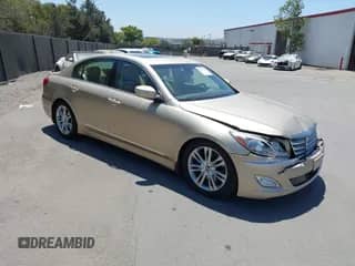 2012 Hyundai Genesis 4.6L with VIN KMHGC4DF8CU166173, listed as a IAAI auction lot 43013480 with 77,262 mi miles and . Bid and sale history available at DreamBid. Image 1.