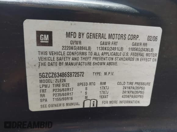 ✅ 2006 Saturn VUE • VIN: 5GZCZ63486S872572 • Lot: 42070775. Wystawiony na IAAI z przebiegiem 107 416 mil. Bezpłatny archiwum sprzedaży aukcyjnych z USA i szczegółowy raport historii pojazdu na DreamBid. Zdjęcie 9.