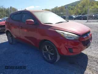 2014 Hyundai Tucson GLS z VIN KM8JTCAF1EU833625, wystawiony jako IAAI lot #43337305 z przebiegiem 98 857 mil mil oraz . Historia ofert i sprzedaży dostępna na DreamBid. Obrazek 1.