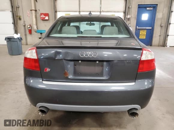 ✅ 2005 Audi S4 • VIN: WAUPL68E85A066495 • Lot: 41601885. Listed on Copart with Not provided. Free auction sales archive from the USA and detailed vehicle history report at DreamBid. Image 6.