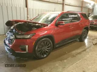 2023 Chevrolet Traverse RS with VIN 1GNEVJKW7PJ328834, listed as a Copart auction lot 71852095 with 10,142 mi miles and Salvage title. Bid and sale history available at DreamBid. Image 1.