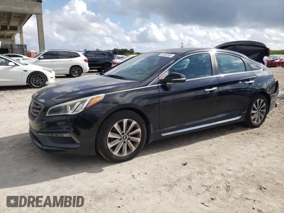 ✅ 2016 Hyundai Sonata Sport • VIN: 5NPE34AF6GH265705 • Lot: 73282392. Listed on Copart with 124,766 mi. Free auction sales archive from the USA and detailed vehicle history report at DreamBid. Image 1.