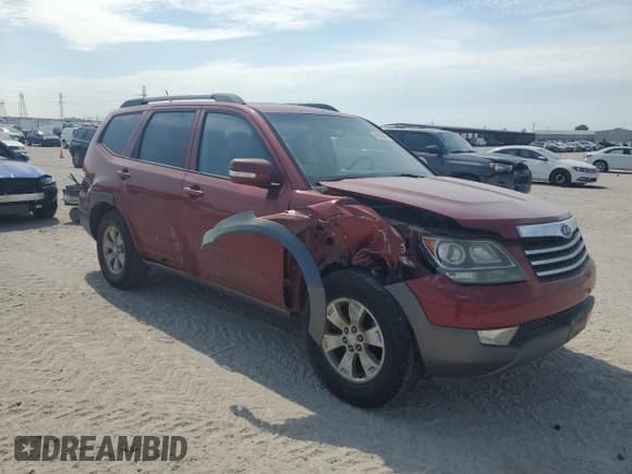 ✅ 2009 Kia Borrego EX • VIN: KNDJJ741695019472 • Lot: 68029804. Listed on Copart with 170,921 mi. Free auction sales archive from the USA and detailed vehicle history report at DreamBid. Image 4.