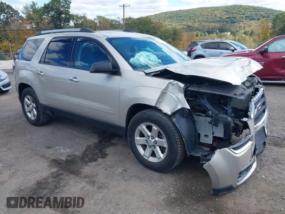 ✅ 2016 GMC Acadia SLE • VIN: 1GKKVPKD8GJ310585 • Lot: 43430651. Listed on IAAI with 50,945 mi. Free auction sales archive from the USA and detailed vehicle history report at DreamBid. Image 1.