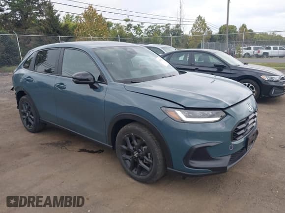 ✅ 2025 Honda HR-V Sport • VIN: 3CZRZ2H55SM740694 • Lot: 43238842. Wystawiony na IAAI z przebiegiem 9 038 mil. Bezpłatny archiwum sprzedaży aukcyjnych z USA i szczegółowy raport historii pojazdu na DreamBid. Zdjęcie 1.