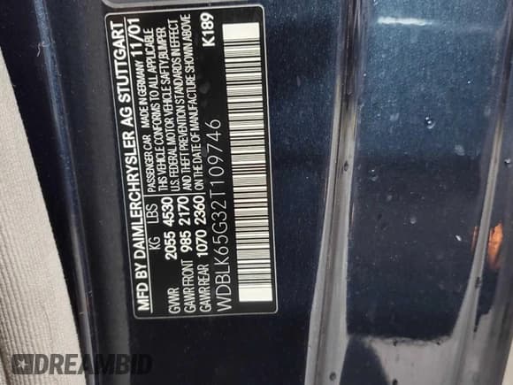 ✅ 2002 Mercedes-Benz CLK 320/430 • VIN: WDBLK65G32T109746 • Lot: 80308435. Wystawiony na Copart z przebiegiem 95 300 mil. Bezpłatny archiwum sprzedaży aukcyjnych z USA i szczegółowy raport historii pojazdu na DreamBid. Zdjęcie 10.