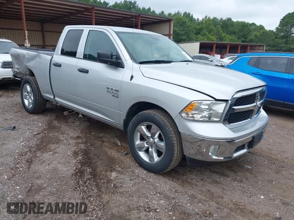 ✅ 2019 Ram 1500 Tradesman • VIN: 1C6RR6FG1KS520999 • Lot: 42903507. Listed on IAAI with 92,331 mi. Free auction sales archive from the USA and detailed vehicle history report at DreamBid. Image 1.