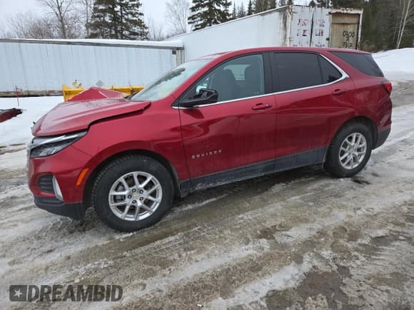 ✅ 2022 Chevrolet Equinox LT • VIN: 3GNAXKEV8NL224375 • Lot: 48375325. Listed on Copart with 18,513 mi. Free auction sales archive from the USA and detailed vehicle history report at DreamBid. Image 1.