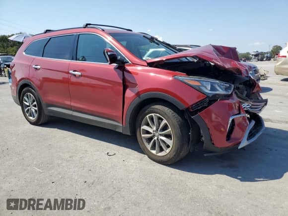 2017 Hyundai Santa Fe SE z VIN KM8SN4HF1HU236523, wystawiony jako Copart lot #80639605 z przebiegiem Nie podano mil oraz Szkoda całkowita • Salvage title. Historia ofert i sprzedaży dostępna na DreamBid. Obrazek 4.