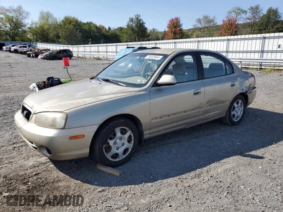 2002 Hyundai Elantra GLS z VIN KMHDN45D42U421622, wystawiony jako Copart lot #75853664 z przebiegiem 57 595 mil mil oraz Czysty tytuł • Clean title. Historia ofert i sprzedaży dostępna na DreamBid. Obrazek 1.