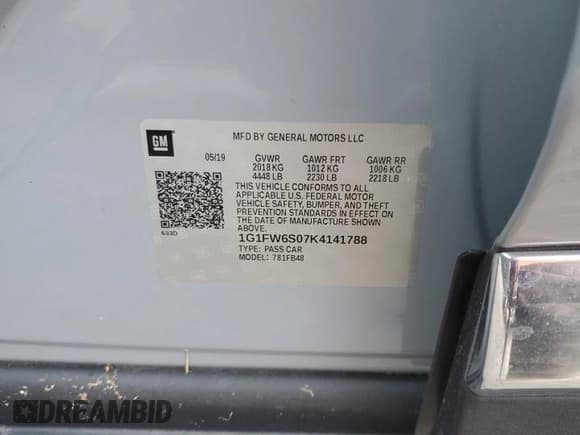 ✅ 2019 Chevrolet Bolt EV LT • VIN: 1G1FW6S07K4141788 • Lot: 73832864. Wystawiony na Copart z przebiegiem 18 087 mil. Bezpłatny archiwum sprzedaży aukcyjnych z USA i szczegółowy raport historii pojazdu na DreamBid. Zdjęcie 13.