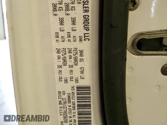 2010 Dodge 1500 Laramie z VIN 1D7RV1GT7AS256209, wystawiony jako Copart lot #48535715 z przebiegiem 175 100 mil mil oraz Szkoda całkowita • Salvage title. Historia ofert i sprzedaży dostępna na DreamBid. Obrazek 12.