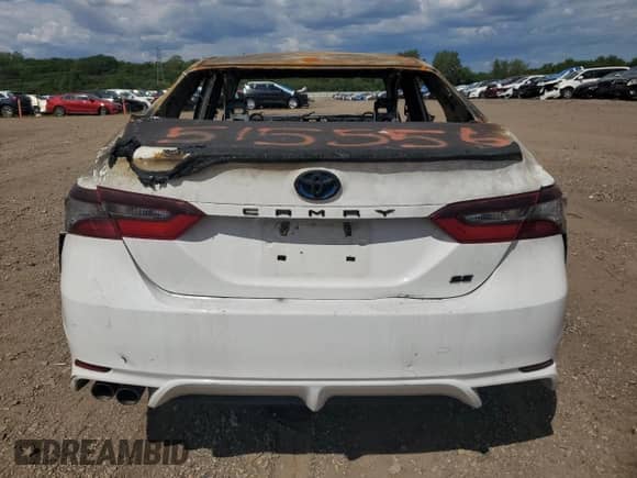 2022 Toyota Camry Hybrid SE with VIN 4T1T31AK7NU035639, listed as a Copart auction lot 70134065 with Not provided miles and Non repairable. Bid and sale history available at DreamBid. Image 6.