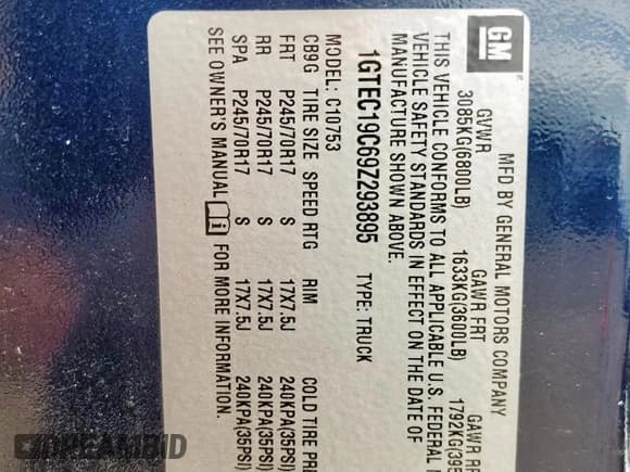 ✅ 2009 GMC Sierra 1500 SL • VIN: 1GTEC19C69Z293895 • Лот: 66384805. Опубликован ранее на Copart с пробегом 54 479 миль. Бесплатный доступ к архиву аукционных продаж из США и подробный отчёт об истории автомобиля на DreamBid. Изображение 12.