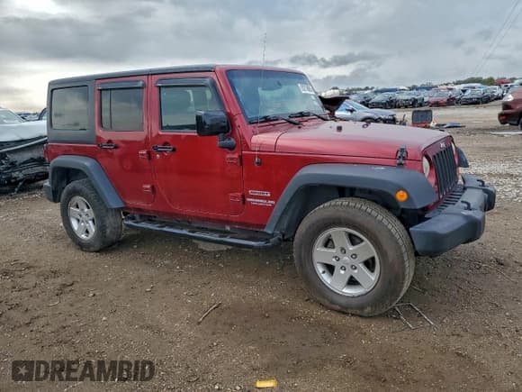 ✅ 2013 Jeep Wrangler Unlimited Sport • VIN: 1C4BJWDG4DL607281 • Lot: 93218865. Listed on Copart with 138,336 mi. Free auction sales archive from the USA and detailed vehicle history report at DreamBid. Image 4.
