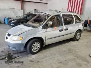 2002 Dodge Caravan SE z VIN 1B4GP253X2B524060, wystawiony jako Copart lot #61570565 z przebiegiem Nie podano mil oraz Szkoda całkowita • Salvage title. Historia ofert i sprzedaży dostępna na DreamBid. Obrazek 1.