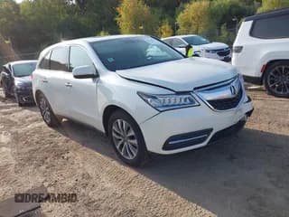 ✅ 2015 Acura MDX Technology • VIN: 5FRYD4H42FB016263 • Lot: 43182299. Listed on IAAI with 62,044 mi. Free auction sales archive from the USA and detailed vehicle history report at DreamBid. Image 1.