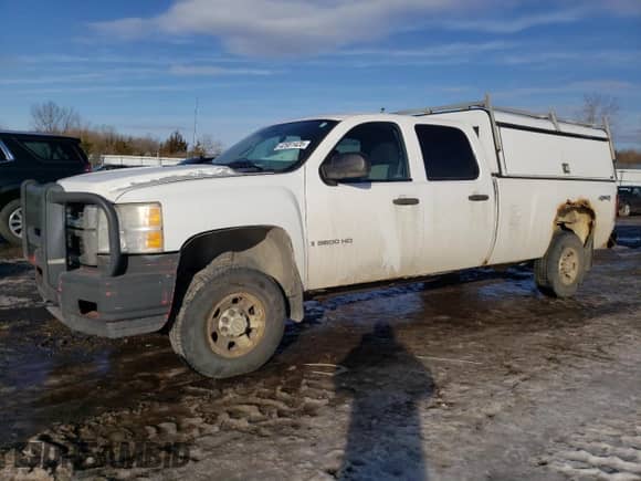 2008 Chevrolet Silverado 3500HD SRW LTZ with VIN 1GCHK33678F180956, listed as a Copart auction lot 42951425 with 292,253 mi miles and Salvage title. Bid and sale history available at DreamBid. Image 1.