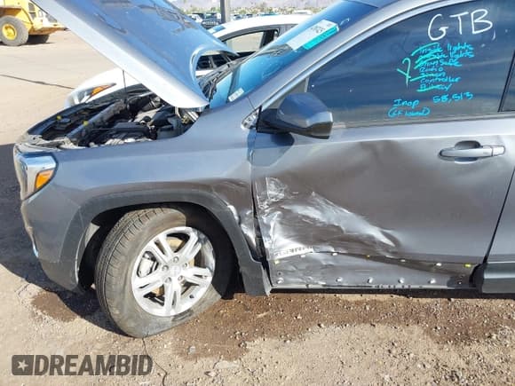 ✅ 2020 GMC Terrain SLE • VIN: 3GKALTEV2LL189800 • Lot: 42087425. Listed on IAAI with 58,513 mi. Free auction sales archive from the USA and detailed vehicle history report at DreamBid. Image 6.