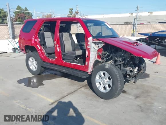 ✅ 2018 Toyota 4Runner SR5 Premium • VIN: JTEBU5JRXJ5489790 • Lot: 43795614. Listed on IAAI with Not provided. Free auction sales archive from the USA and detailed vehicle history report at DreamBid. Image 1.