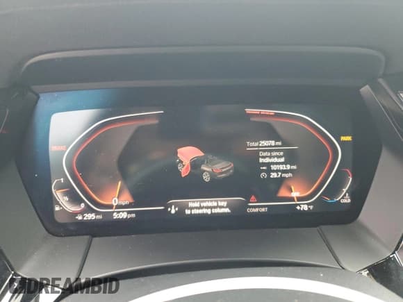 ✅ 2019 BMW Z4 sDrive30i • VIN: WBAHF3C53KWW42252 • Lot: 76571294. Wystawiony na Copart z przebiegiem 25 078 mil. Bezpłatny archiwum sprzedaży aukcyjnych z USA i szczegółowy raport historii pojazdu na DreamBid. Zdjęcie 9.