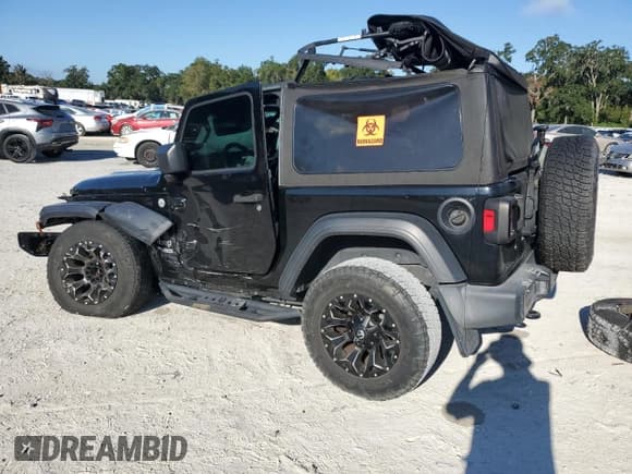 ✅ 2020 Jeep Wrangler Sport S • VIN: 1C4GJXAN2LW170537 • Lot: 89451155. Listed on Copart with 83,115 mi. Free auction sales archive from the USA and detailed vehicle history report at DreamBid. Image 2.