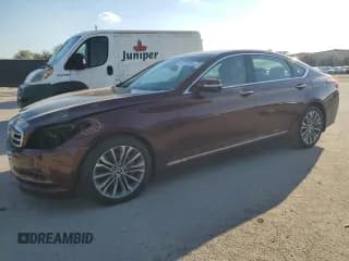 ✅ 2015 Hyundai Genesis 3.8L • VIN: KMHGN4JE1FU090080 • Lot: 46798395. Wystawiony na Copart z przebiegiem 58 749 mil. Bezpłatny archiwum sprzedaży aukcyjnych z USA i szczegółowy raport historii pojazdu na DreamBid. Zdjęcie 1.