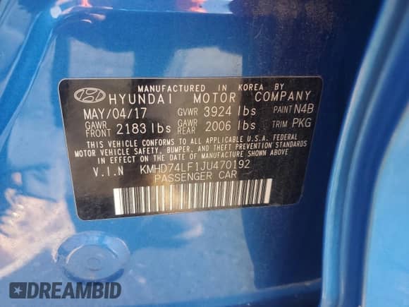 2018 Hyundai Elantra SE с VIN KMHD74LF1JU470192, выставлен на аукционе Copart как лот 91264785 с пробегом 153 896 миль миль и Чистый • Clean title. История ставок и продаж доступна на DreamBid. Изображение 12.