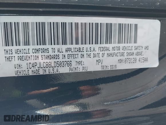 ✅ 2020 Jeep Cherokee Latitude • VIN: 1C4PJLCB8LD503766 • Lot: 43635210. Wystawiony na IAAI z przebiegiem 104 560 mil. Bezpłatny archiwum sprzedaży aukcyjnych z USA i szczegółowy raport historii pojazdu na DreamBid. Zdjęcie 9.