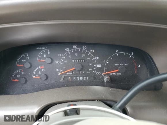 ✅ 2000 Ford Excursion Limited • VIN: 1FMSU43F3YEC60875 • Лот: 45981605. Опубликован ранее на Copart с пробегом 318 711 миль. Бесплатный доступ к архиву аукционных продаж из США и подробный отчёт об истории автомобиля на DreamBid. Изображение 9.