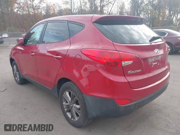 2015 Hyundai Tucson GLS with VIN KM8JT3AF1FU982487, listed as a IAAI auction lot 43618715 with 120,062 mi miles and . Bid and sale history available at DreamBid. Image 3.
