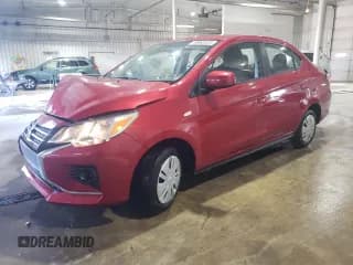 ✅ 2023 Mitsubishi Mirage ES • VIN: ML32FUFJ7PHF04657 • Лот: 90952525. Опубликован ранее на Copart с пробегом 26 565 миль. Бесплатный доступ к архиву аукционных продаж из США и подробный отчёт об истории автомобиля на DreamBid. Изображение 1.