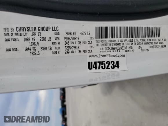 ✅ 2013 Jeep Patriot Sport • VIN: 1C4NJRBB4DD245338 • Lot: 87011785. Listed on Copart with 163,676 mi. Free auction sales archive from the USA and detailed vehicle history report at DreamBid. Image 14.