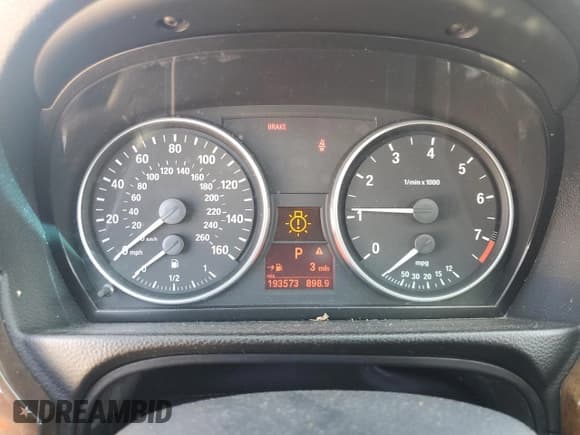 ✅ 2007 BMW 3 Series 328xi • VIN: WBAVC73567KP36353 • Lot: 70313575. Listed on Copart with 193,573 mi. Free auction sales archive from the USA and detailed vehicle history report at DreamBid. Image 9.