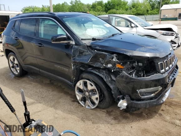 ✅ 2021 Jeep Compass Limited • VIN: 3C4NJDCB5MT513342 • Lot: 56948425. Listed on Copart with 68,777 mi. Free auction sales archive from the USA and detailed vehicle history report at DreamBid. Image 4.