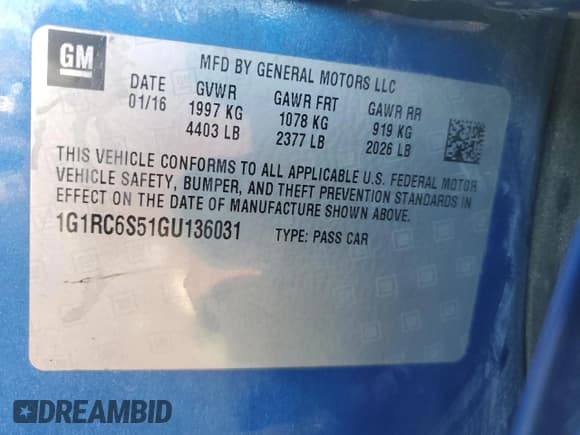 ✅ 2016 Chevrolet Volt LT • VIN: 1G1RC6S51GU136031 • Lot: 76349164. Wystawiony na Copart z przebiegiem 111 593 mil. Bezpłatny archiwum sprzedaży aukcyjnych z USA i szczegółowy raport historii pojazdu na DreamBid. Zdjęcie 14.