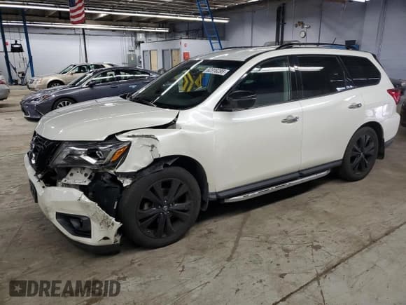 ✅ 2018 Nissan Pathfinder S • VIN: 5N1DR2MN5JC627023 • Lot: 62316295. Listed on Copart with 142,351 mi. Free auction sales archive from the USA and detailed vehicle history report at DreamBid. Image 1.