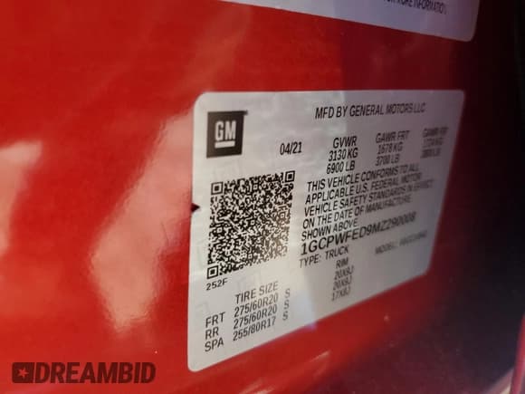 ✅ 2021 Chevrolet Silverado 1500 • VIN: 1GCPWFED9MZ290008 • Лот: 73764744. Опубликован ранее на Copart с пробегом 22 657 миль. Бесплатный доступ к архиву аукционных продаж из США и подробный отчёт об истории автомобиля на DreamBid. Изображение 14.