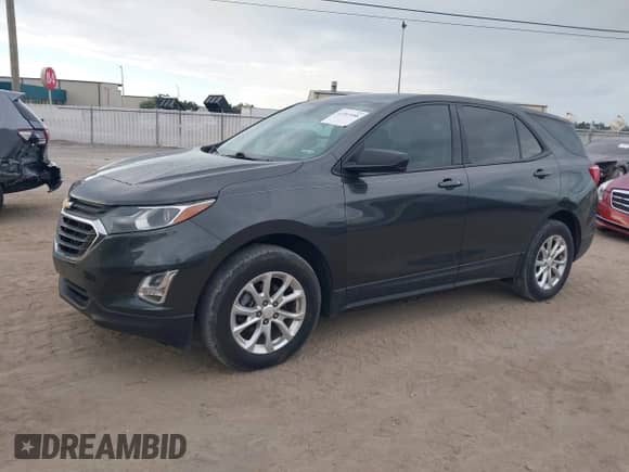 ✅ 2018 Chevrolet Equinox LS • VIN: 2GNAXHEV8J6105629 • Lot: 43307488. Listed on IAAI with 159,507 mi. Free auction sales archive from the USA and detailed vehicle history report at DreamBid. Image 2.