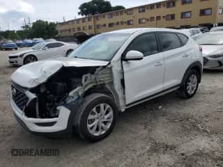 2020 Hyundai Tucson SE z VIN KM8J23A49LU159559, wystawiony jako Copart lot #81087815 z przebiegiem 45 095 mil mil oraz Szkoda całkowita • Salvage title. Historia ofert i sprzedaży dostępna na DreamBid. Obrazek 1.