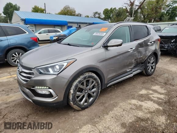 ✅ 2017 Hyundai Santa Fe Ultimate • VIN: 5XYZWDLAXHG484847 • Lot: 89536005. Listed on Copart with 106,847 mi. Free auction sales archive from the USA and detailed vehicle history report at DreamBid. Image 1.