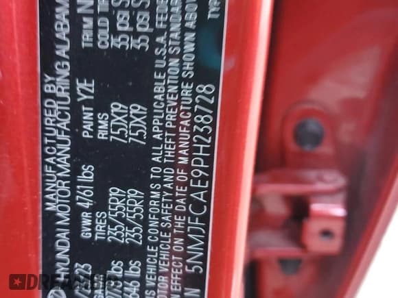 ✅ 2023 Hyundai Tucson SEL • VIN: 5NMJFCAE9PH238728 • Lot: 71642674. Wystawiony na Copart z przebiegiem 28 333 mil. Bezpłatny archiwum sprzedaży aukcyjnych z USA i szczegółowy raport historii pojazdu na DreamBid. Zdjęcie 16.