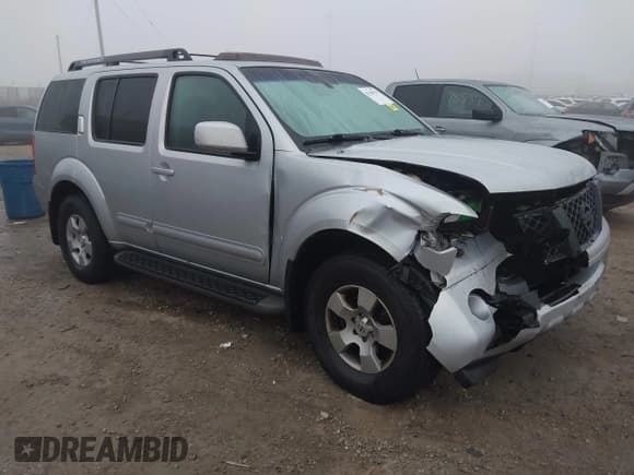 ✅ 2007 Nissan Pathfinder S • VIN: 5N1AR18W27C628204 • Lot: 43780778. Listed on IAAI with Not provided. Free auction sales archive from the USA and detailed vehicle history report at DreamBid. Image 1.