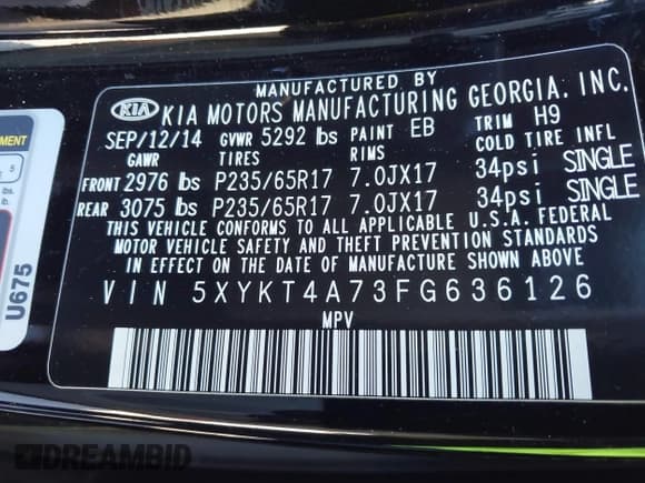 ✅ 2015 Kia Sorento LX • VIN: 5XYKT4A73FG636126 • Лот: 43618685. Опубликован ранее на IAAI с пробегом 203 413 миль. Бесплатный доступ к архиву аукционных продаж из США и подробный отчёт об истории автомобиля на DreamBid. Изображение 9.